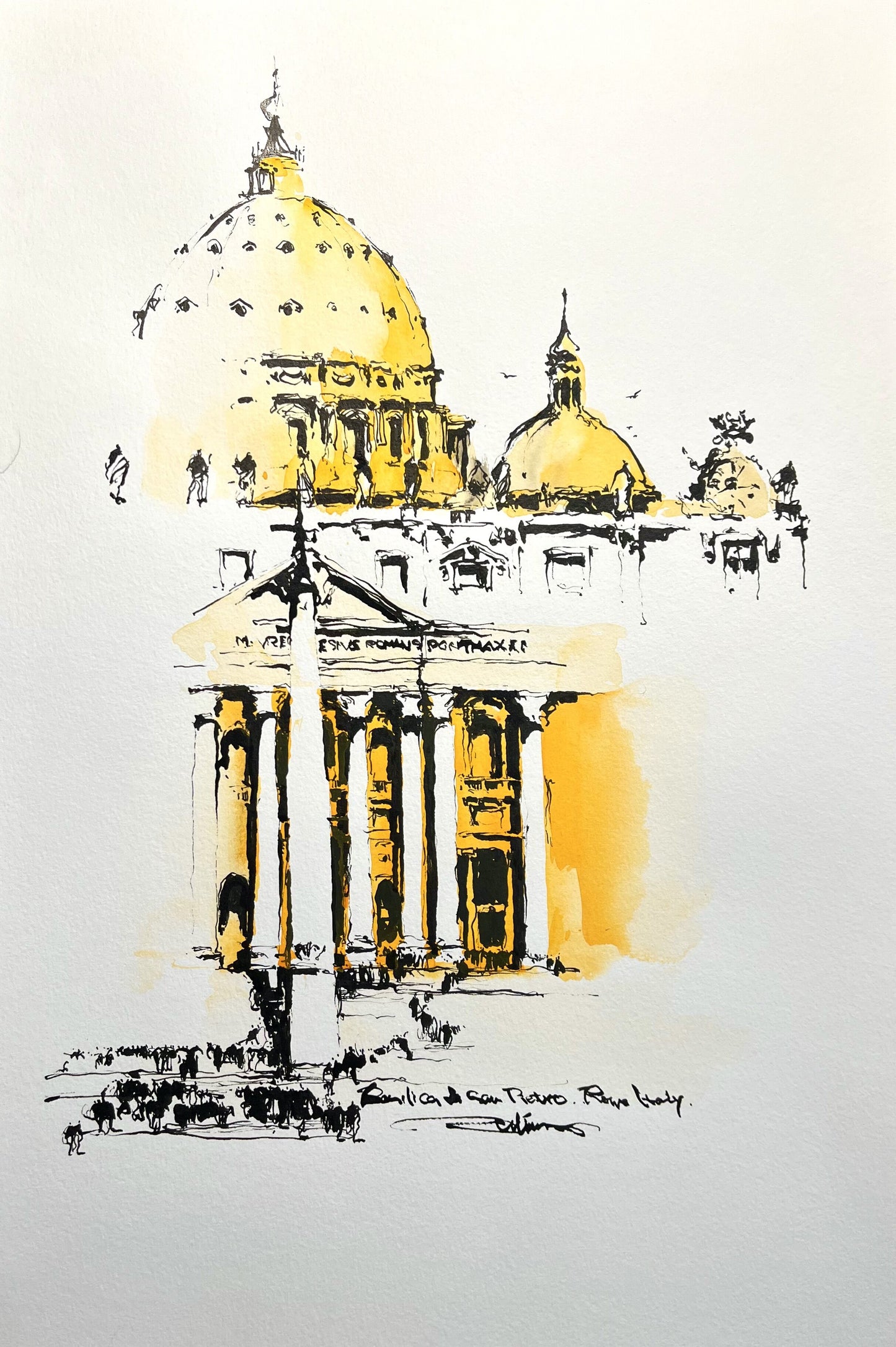Golden Vatican (size 12''x18'') (SOLD)