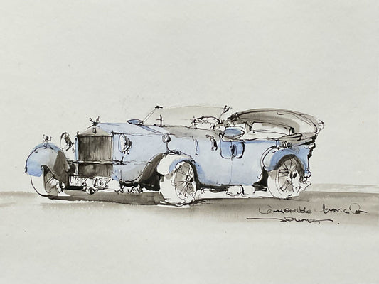 Classic car (size 9'' x 12'')